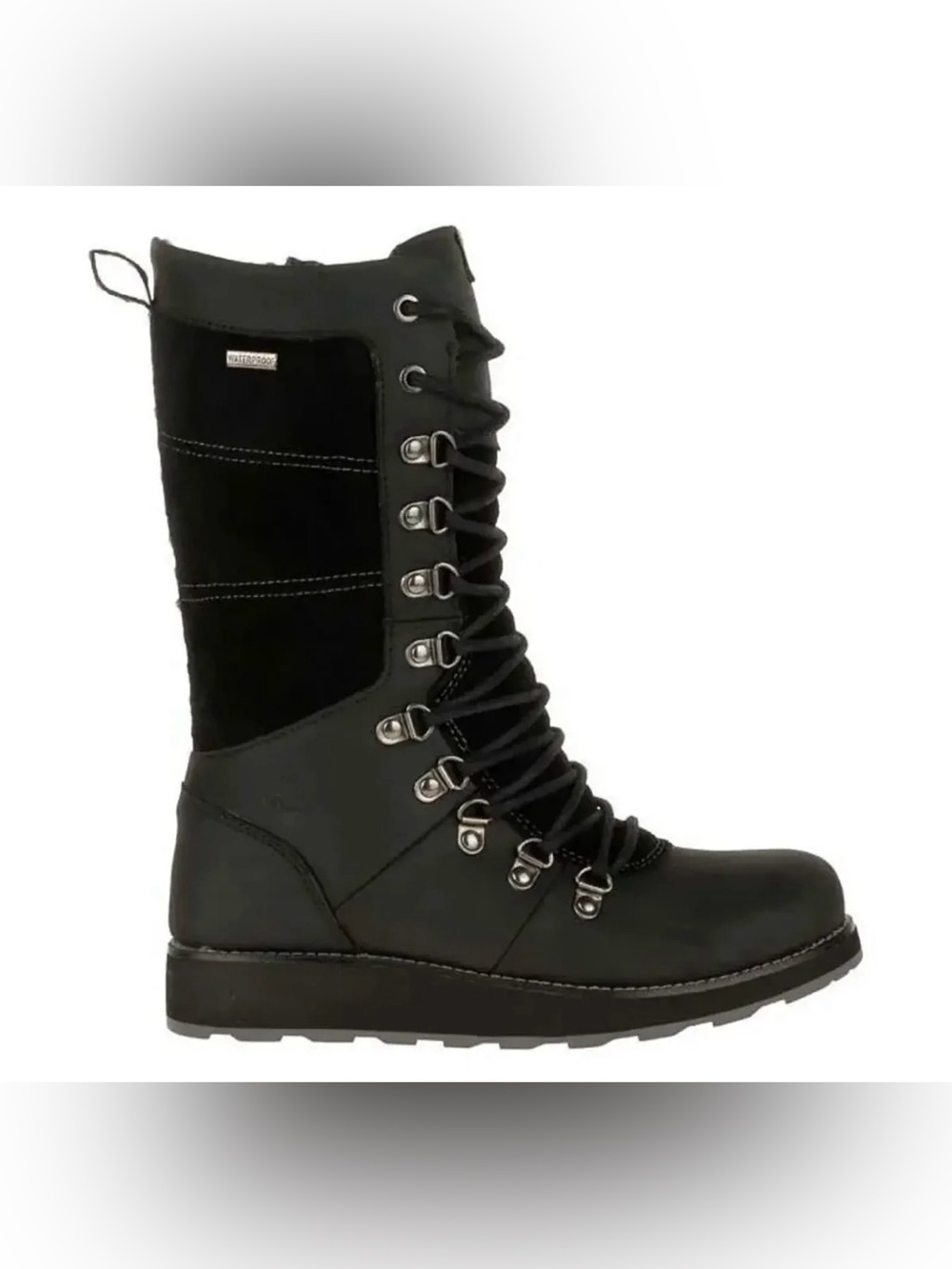 Kamik Women's Black Lace-Up Insulated Waterproof Boots